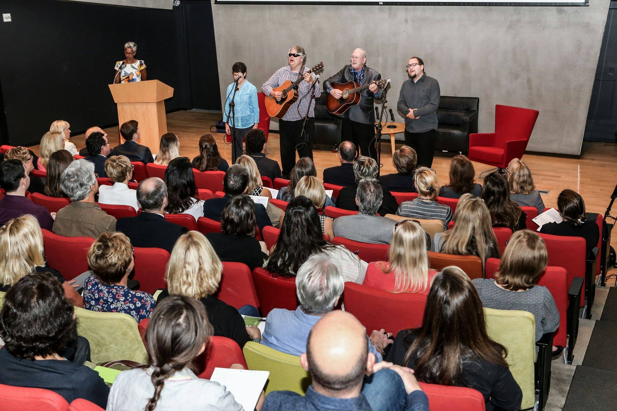 The Note-Ables performing at the Nevada Museum of Art.