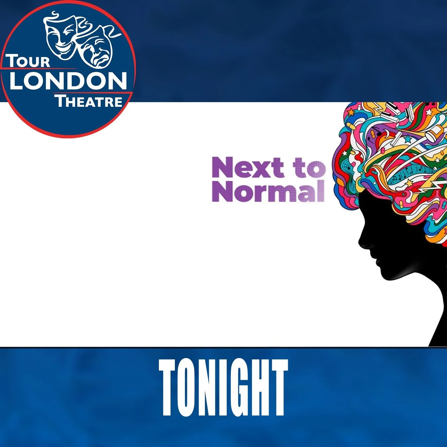 Tonight is the multi-award winning musical "Next To Normal." We're so excited. #tourlondontheatre #livetheatre #guestspeaker #london #nexttonormal #wyndhamstheatre #summertour