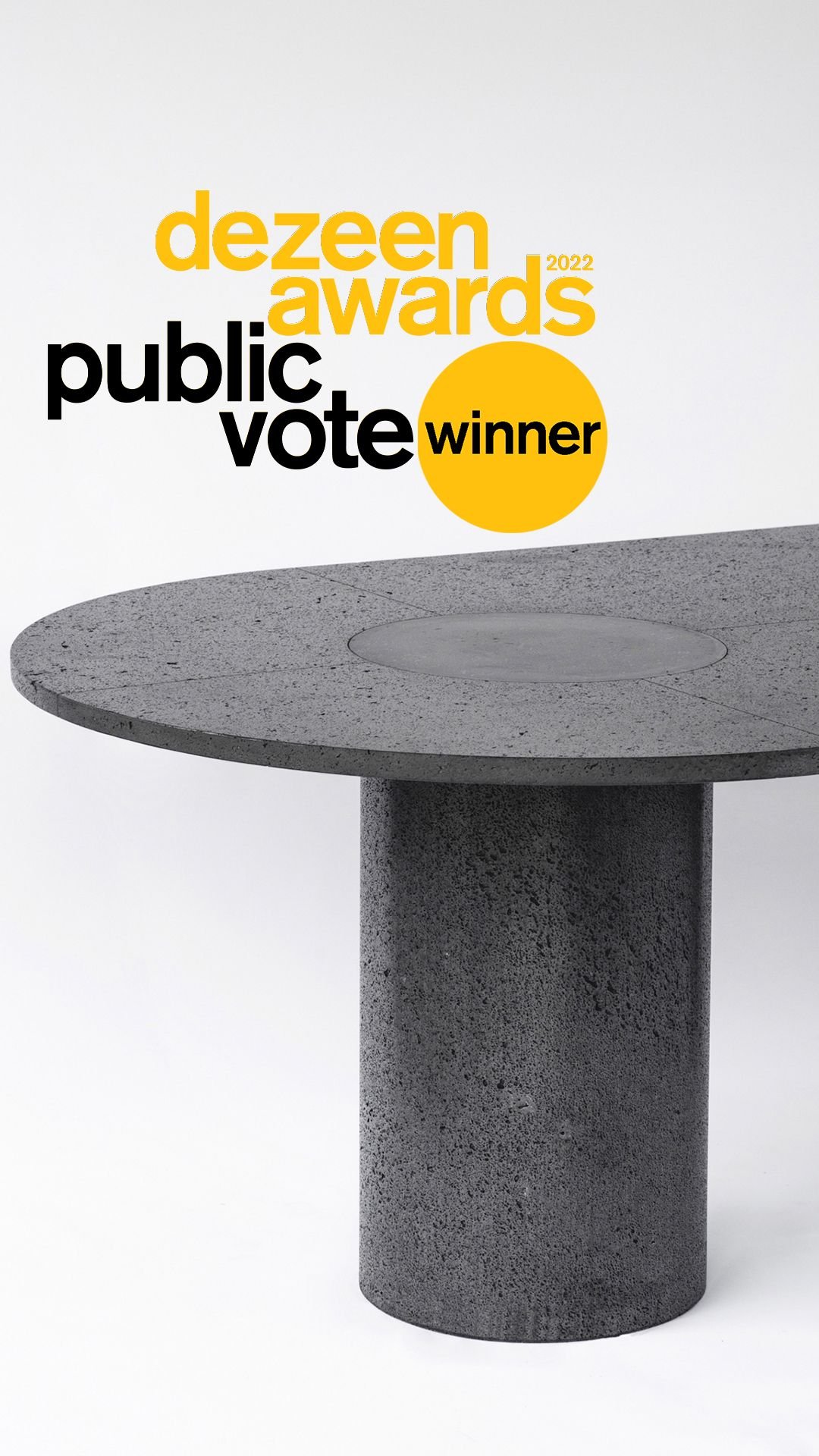 Petra Table at the Dezeen Awards public voting