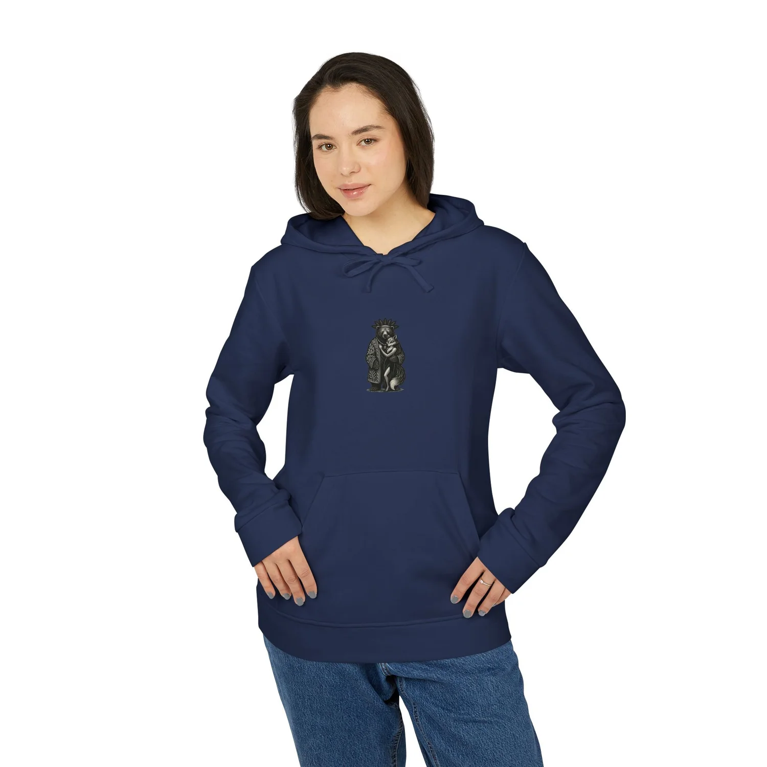 Adidas Unisex Fleece Hoodie Shaman Ursa and Lyra The Sly Cosmic