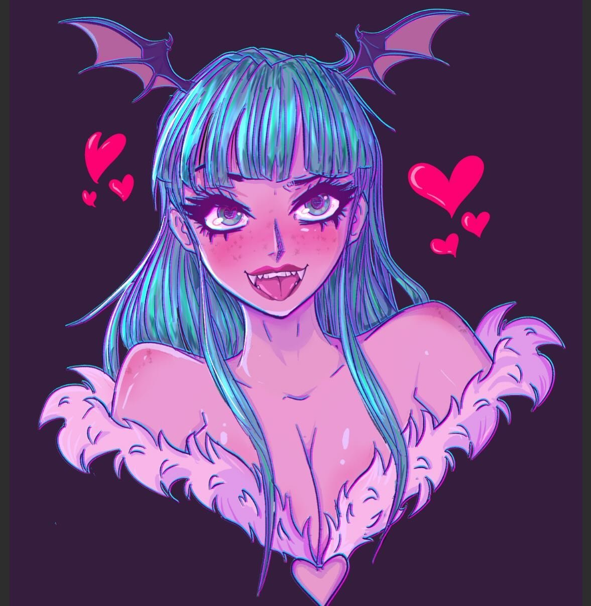 Day 26: Succubus 

Did you expecct me to get through all of october without a Morrigian? Fat chance. 

#glitchhorror #digitalillustration #freakijiki #drawtober #halloween #darkstalkers #morrigan #morriganaensland #clipstudiopaint
