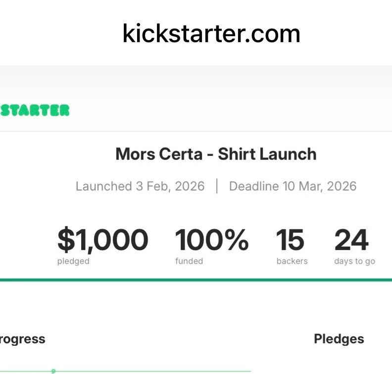 ITS OFFICIAL!!!! WE ARE FULLY FUNDED BAYBEEE!!! 
 No unlucky Friday the 13th here!!! I&rsquo;m so so so excited to get these shirts made and sent out to you!!!!

The campaign is open for another 24 days so it&rsquo;s not over! Get yourself something 