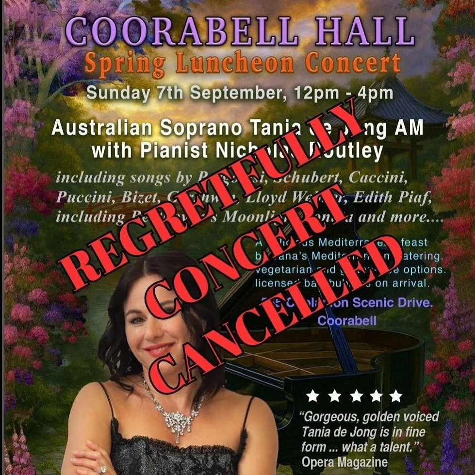 Spring Luncheon Concert cancelled! Apologies all 🫶🏽