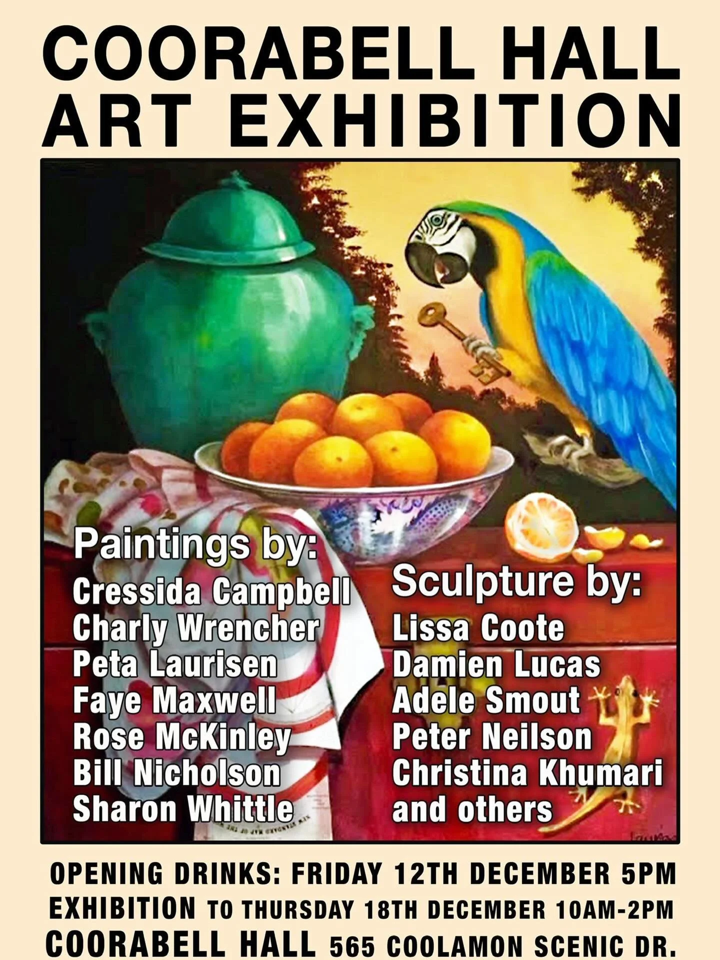 Updated poster for Coorabell Art Exhibition