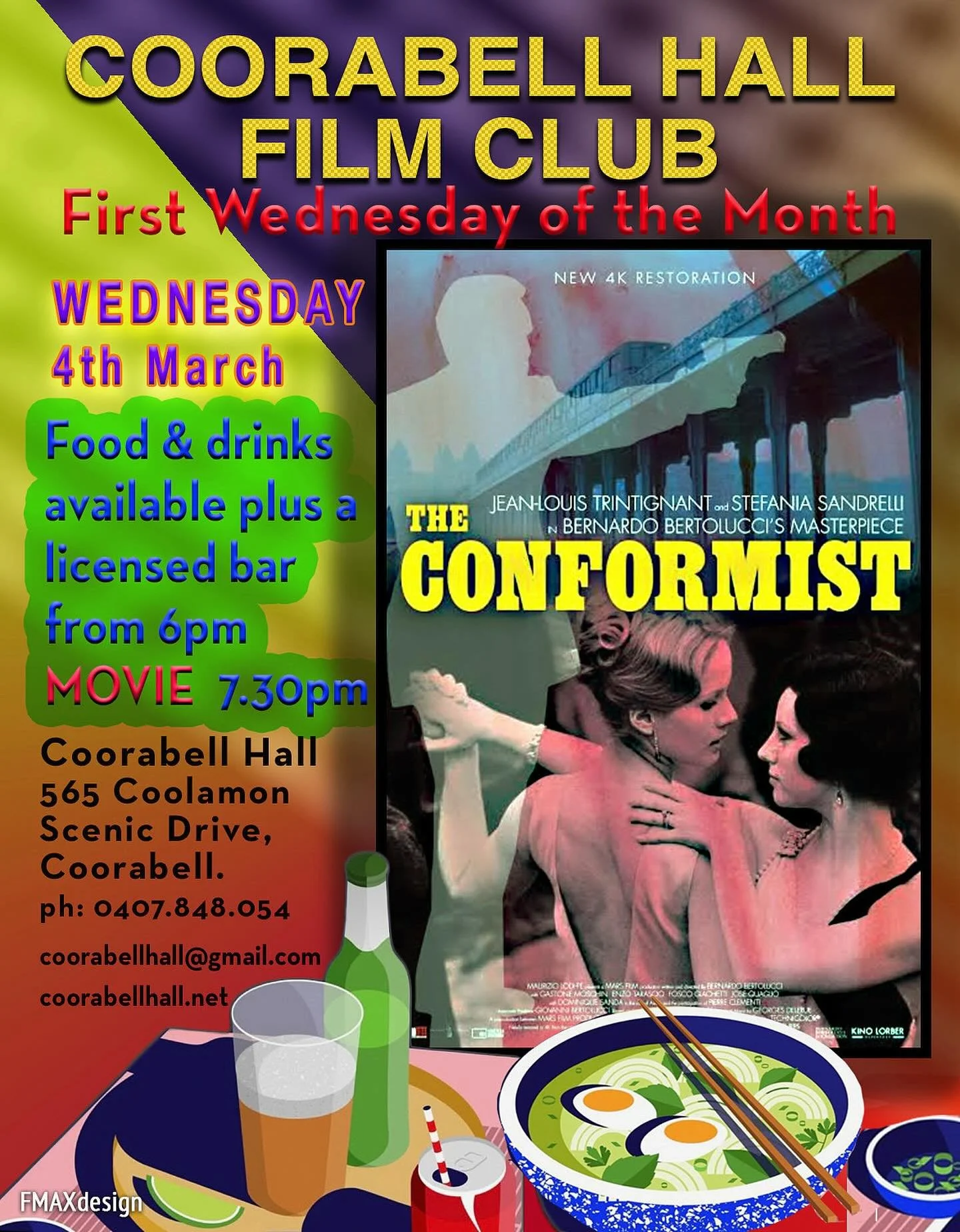Classic 1970 Bertolucci film addressing  facism #filmclub #coorabell #bangalow #byronhinterland #bertolucci