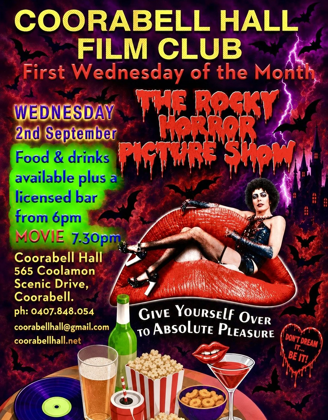 The Rocky Horror Picture Show Film Screening at Coorabell Hall