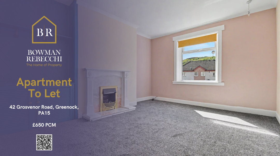 Charming Ground Floor Quarter Villa Available To Let in Greenock