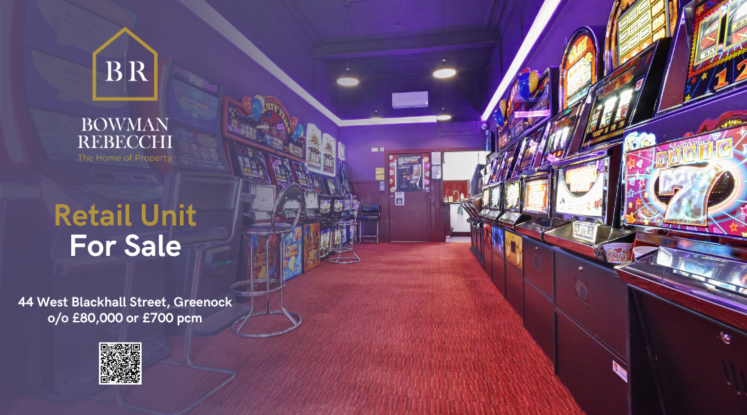 Rare Opportunity To Purchase or Let Smart Refurbished Retail Unit in Greenock Town Centre 