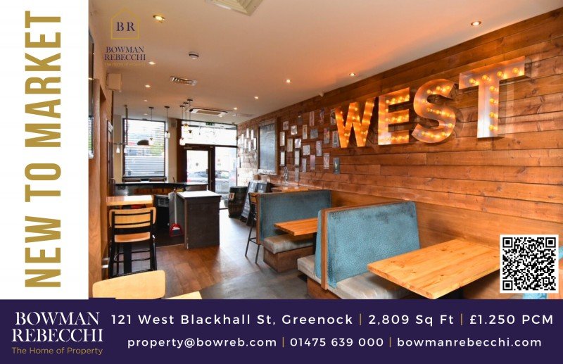 Superb Greenock Town Centre Restaurant/Bar Available To Let