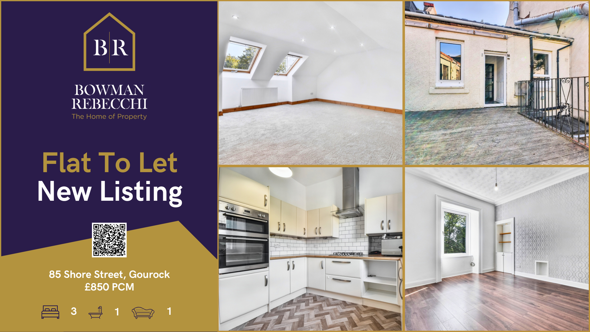 Property To Let - 85 Shore Street, Gourock — Bowman Rebecchi - The Home ...
