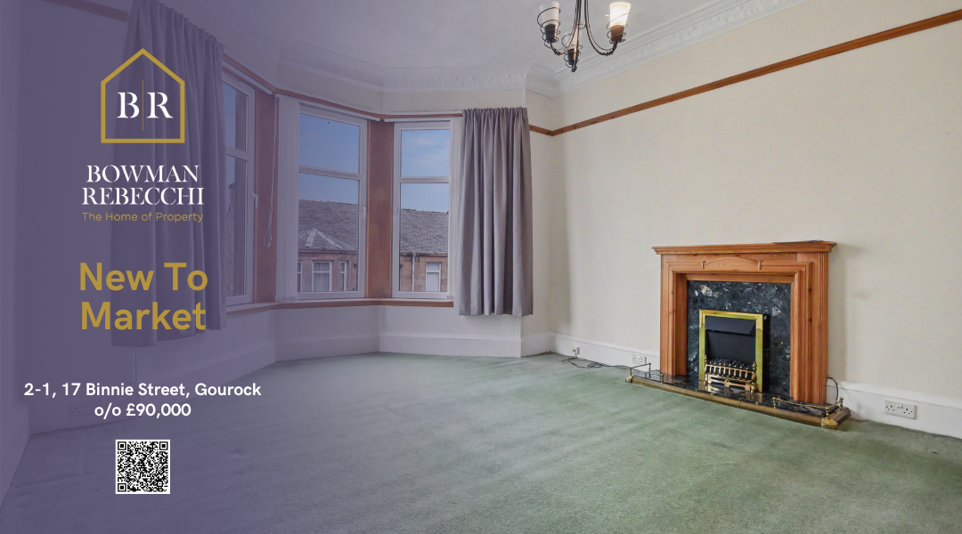 Excellent Opportunity To Acquire A One Bedroom Gourock Apartment Full of Potential