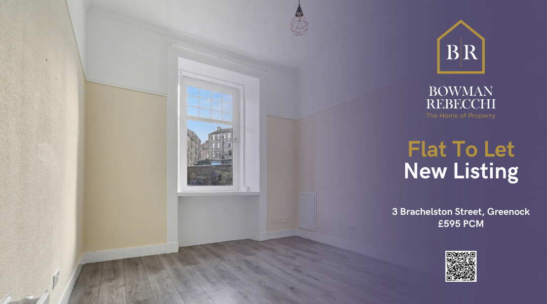 Central Greenock First Floor Flat Available To Let