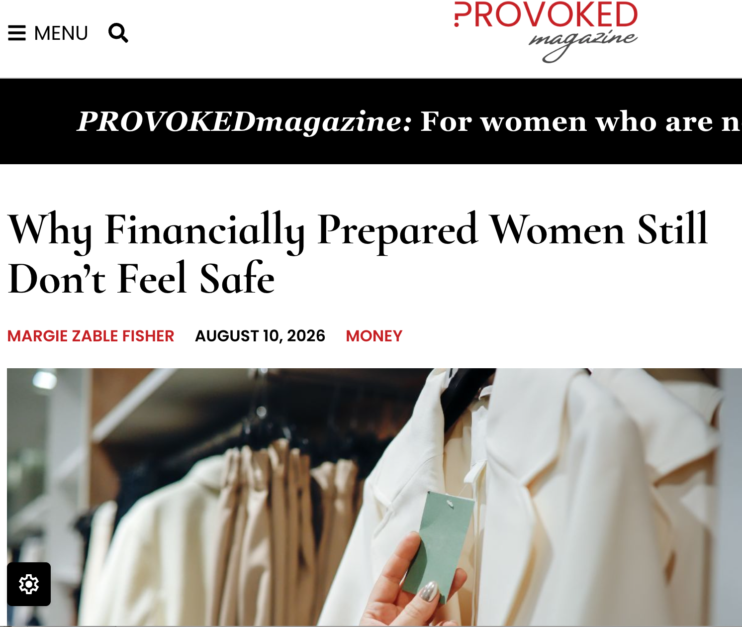Provoked Magazine: Why Financially Prepared Women Still Don’t Feel Safe