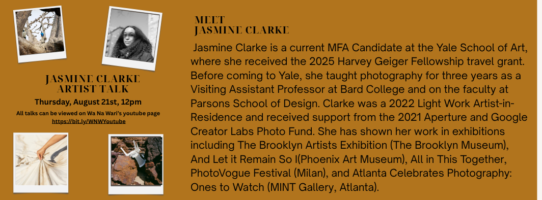 Artist Talk with Jasmine Clarke