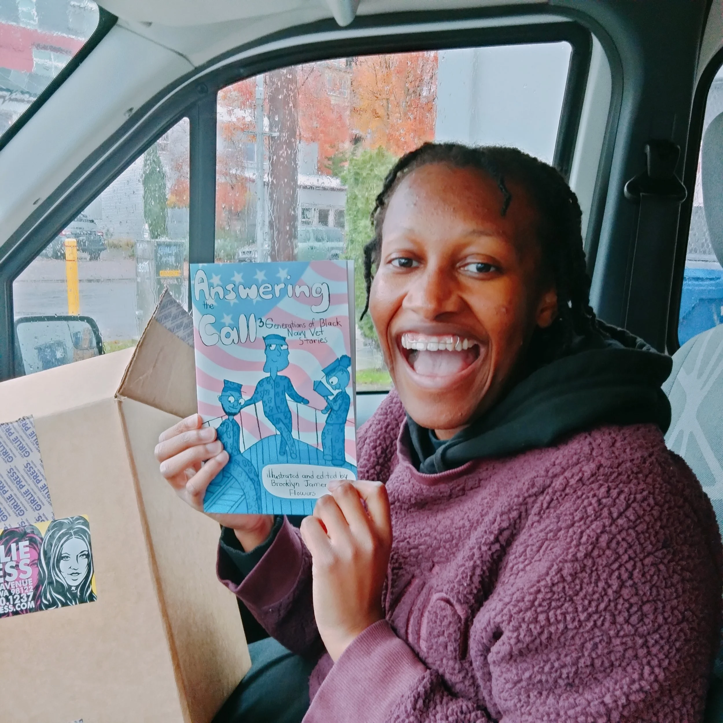 Brooklyn Jamerson-Flowers unboxes her oral history comic book based on her interviews with Black naval veterans. 