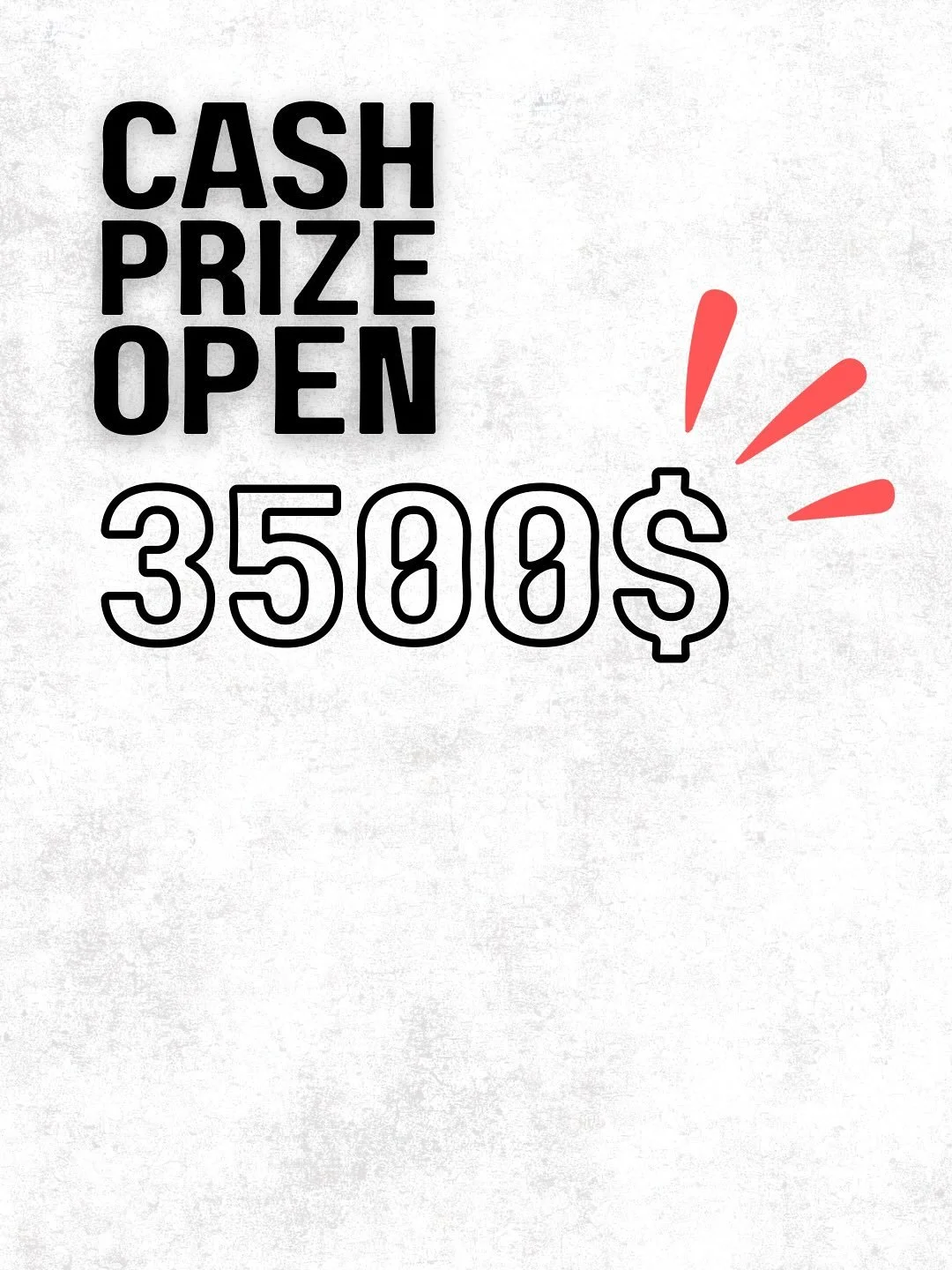 🌕 MEGALUNE 2025 - CASH PRIZE! 💸
The OPEN category returns with a cash prize for the finals!
Ready to climb hard, outdo yourself and maybe walk away with the envelope? 👀🔥

Register m