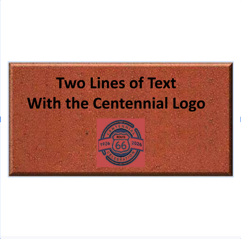 Route 66 Centennial Commemorative Brick