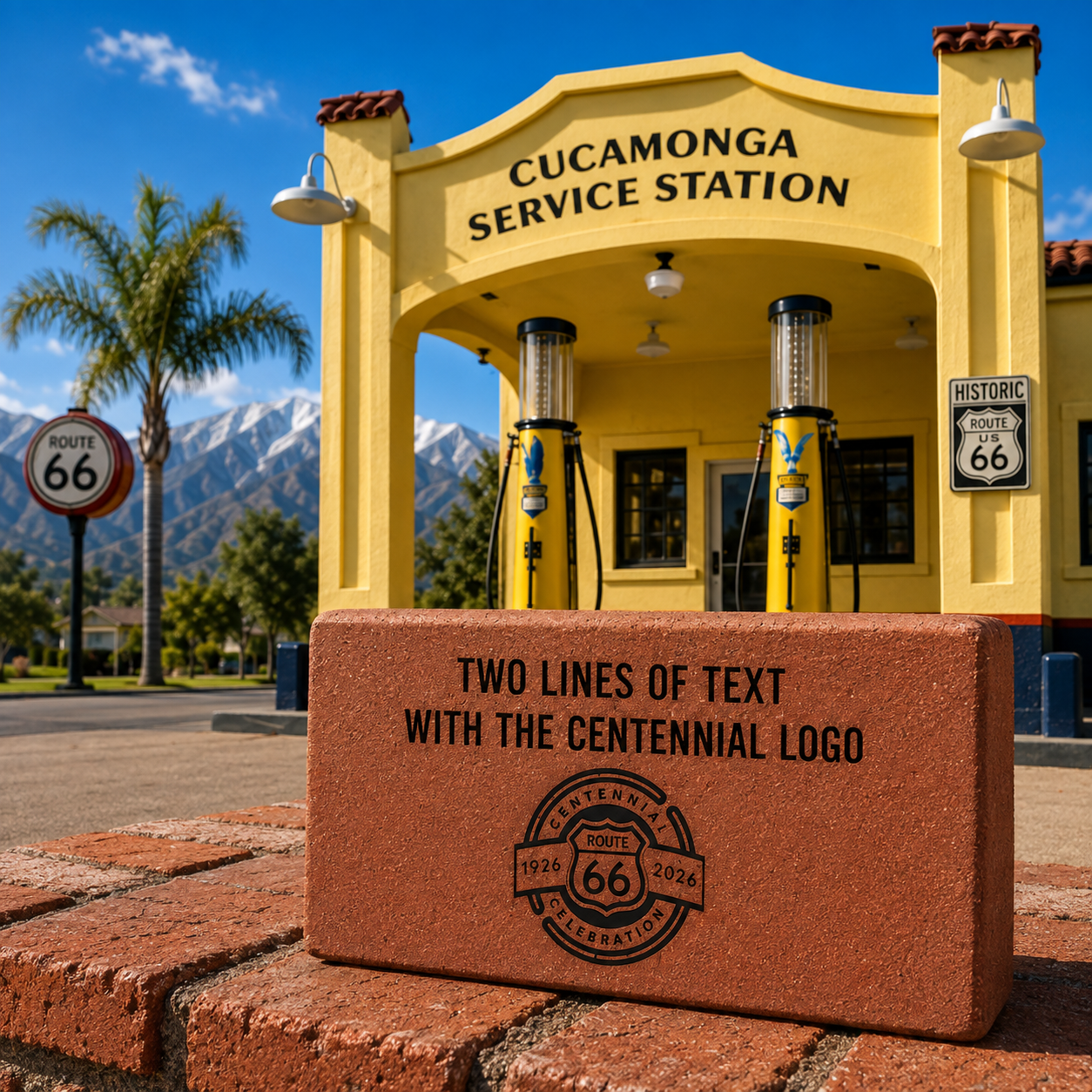 Route 66 Centennial Commemorative Brick