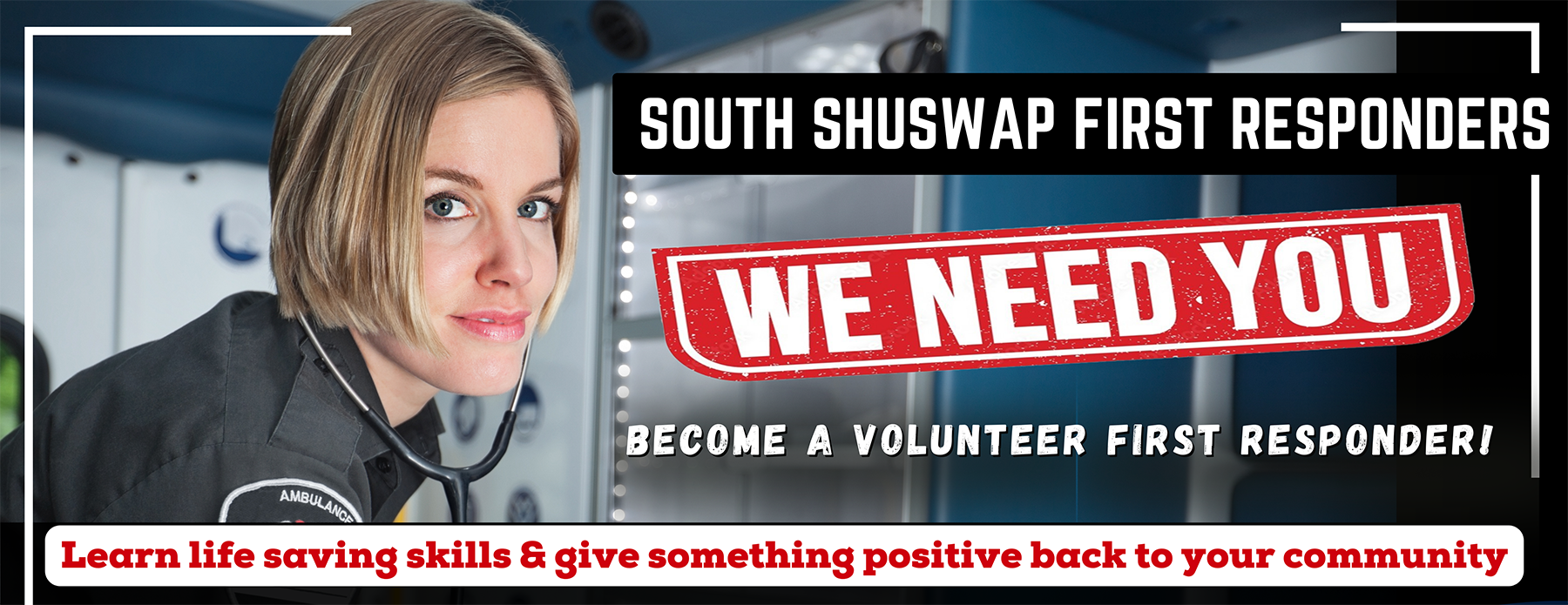 First Responders Need Volunteers