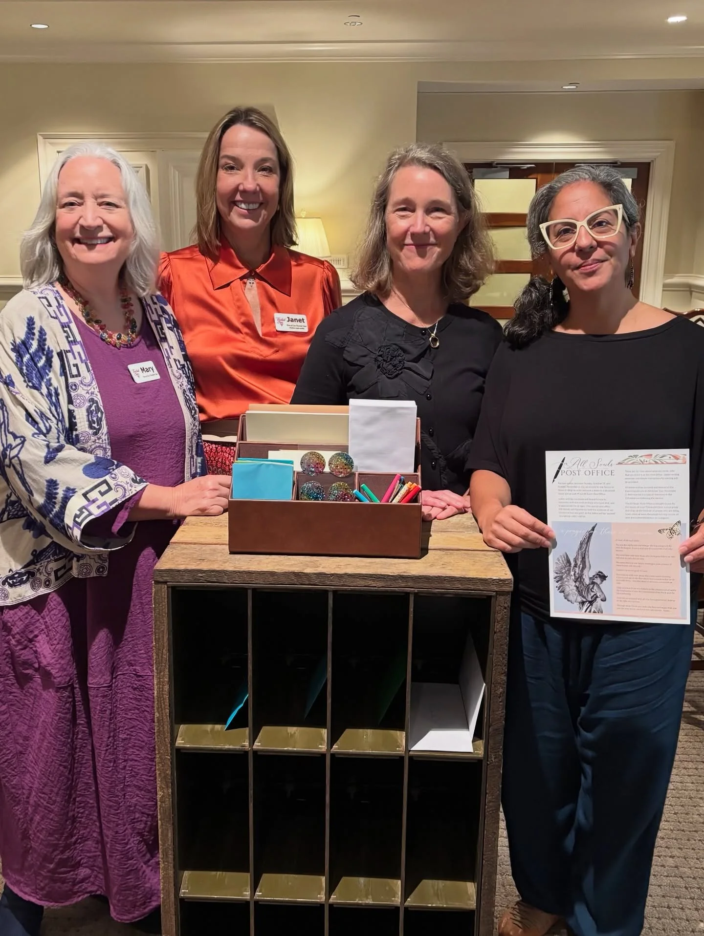 A portal was opened this morning at the most apropos of times. As the veil between the world&rsquo;s thin, the All Souls&rsquo; Post Office, as visioned by Susan Patterson, was initiated at the Peachtree Road United Methodist Church, supported &amp; 