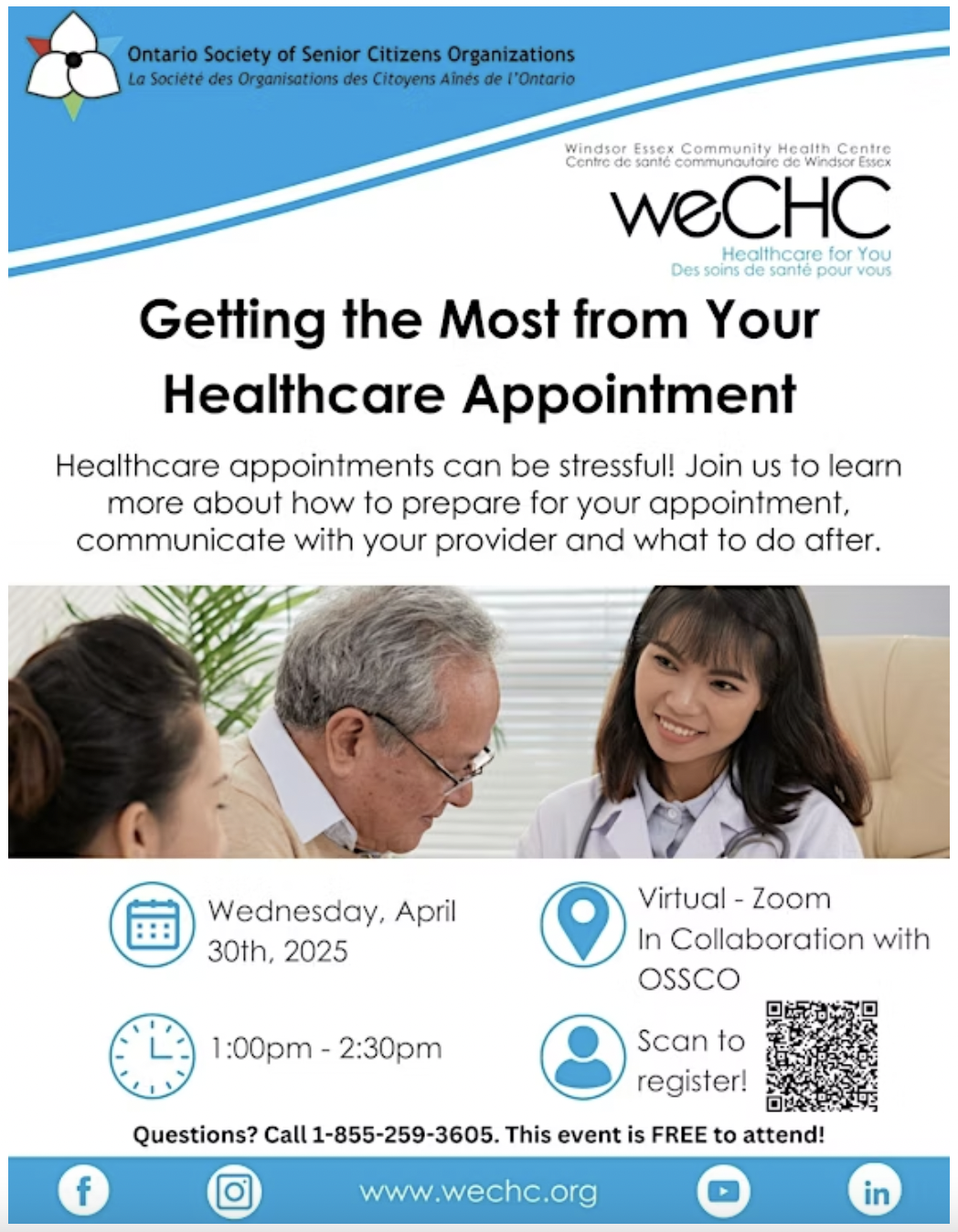 OSSCO Tele-Learning Workshop: Getting the Most from Your Healthcare Appoint by WeCHC