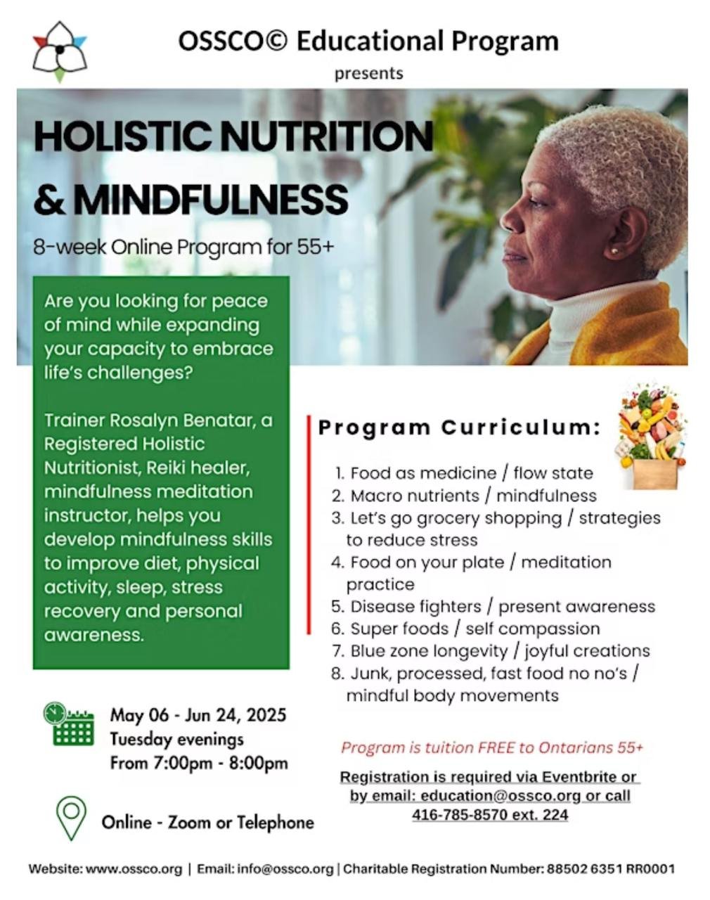 OSSCO: Holistic Nutrition & Mindfulness 8 Week Program