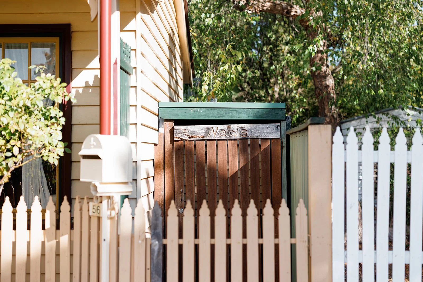 Ned's Nook is a cozy bedroom that's made for relaxing in. A beautiful bed with European linens.



