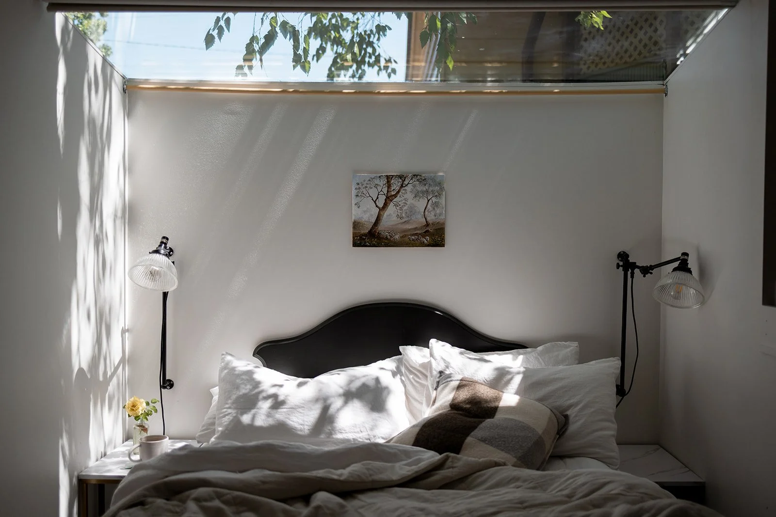 Ned's Nook bed features a unique skylight above the bed.  