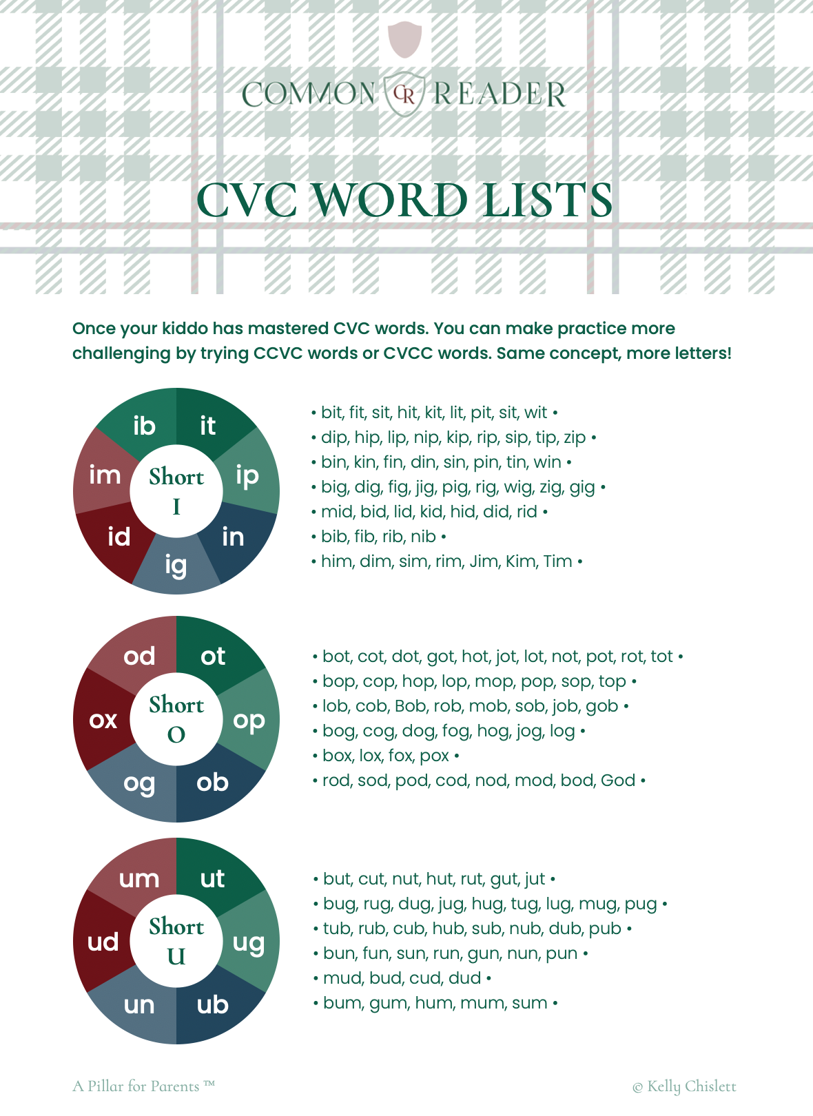 CVC Word List