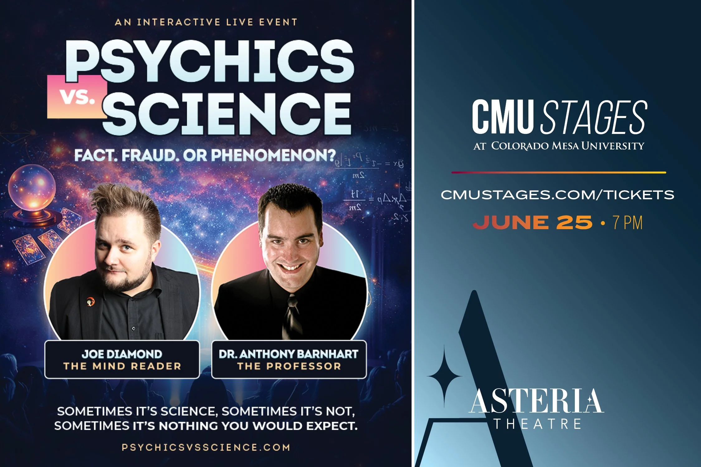 Psychics vs. Science: Fact. Fraud. or Phenomenon?