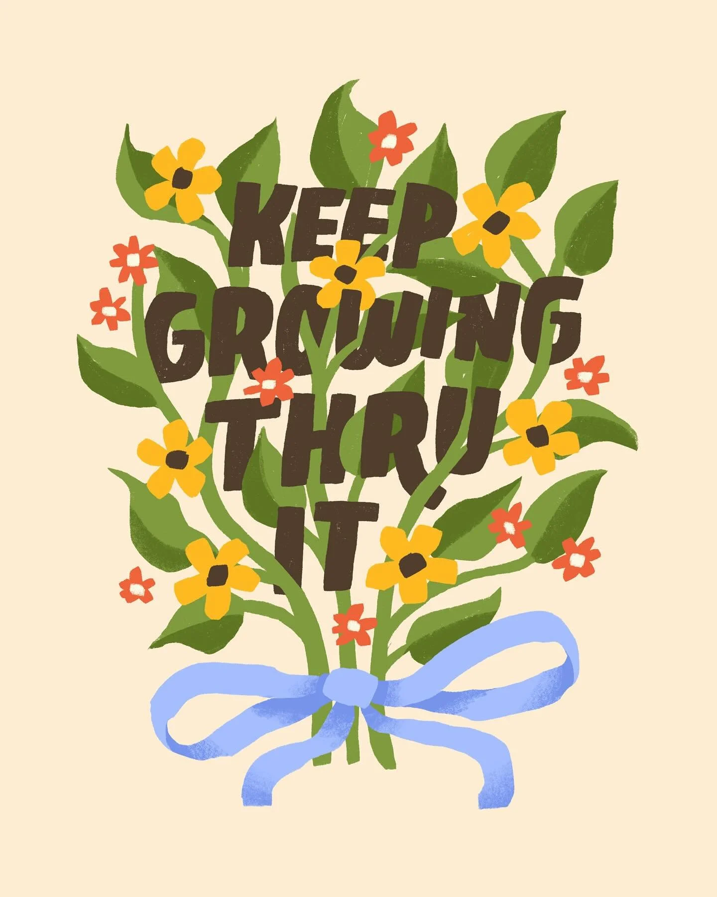 A message to myself as I jump back into my own art again 💕New print for Hallmarket this Saturday 🥰 I&rsquo;ll see you there pretty babies