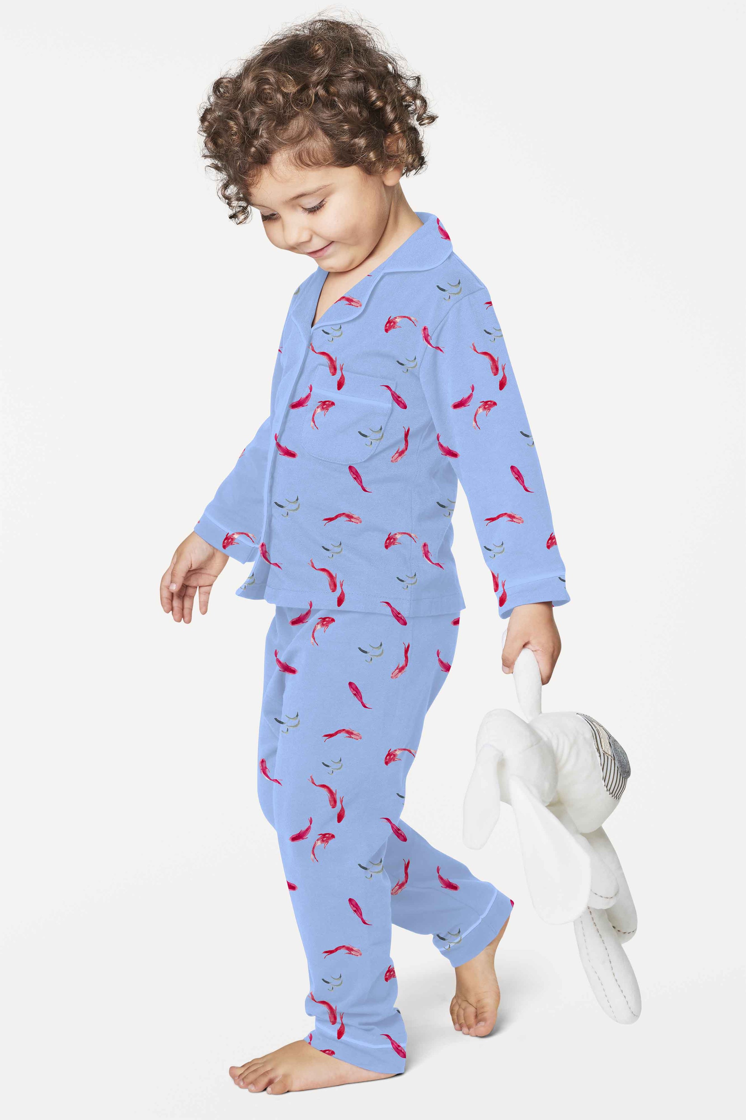 koi pond pattern kids pyjamas mock.jpg
