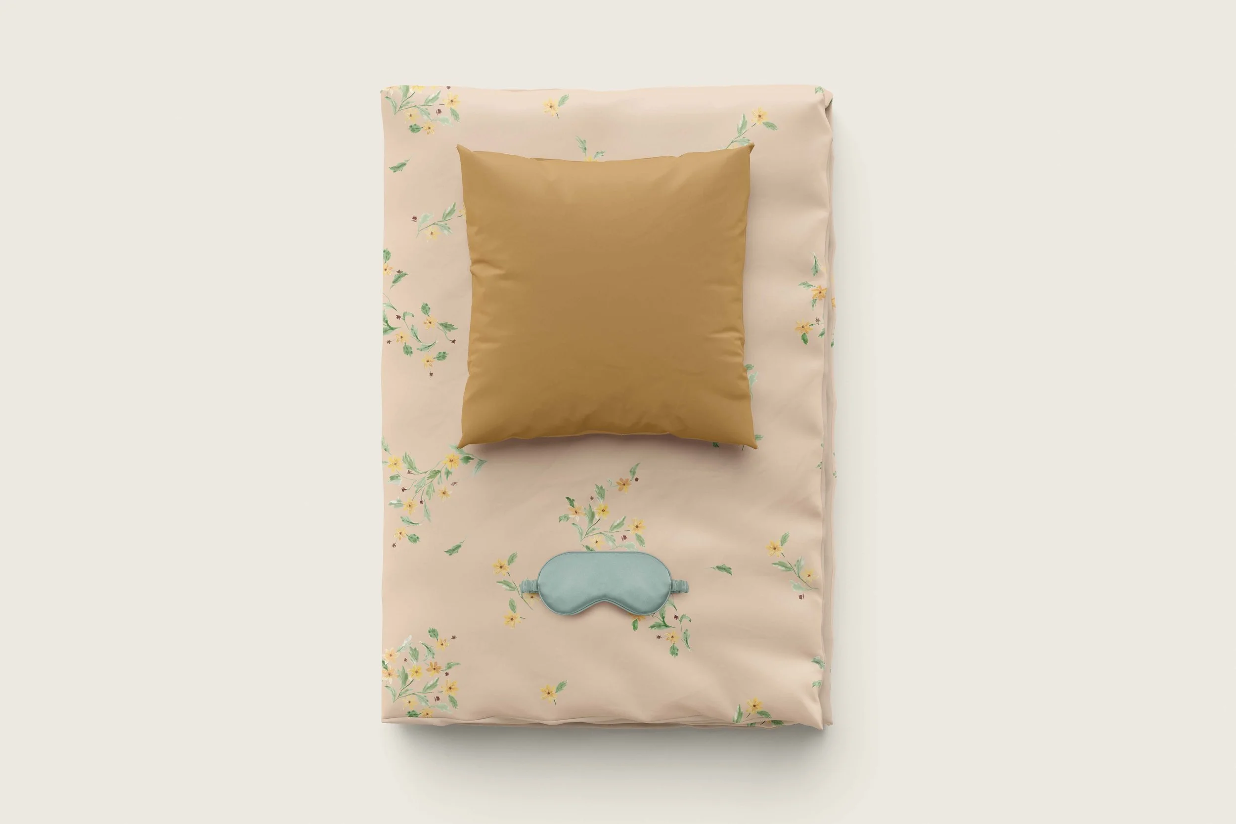 sunshine print pattern Folded Duvet and Pillow Mockup.jpg