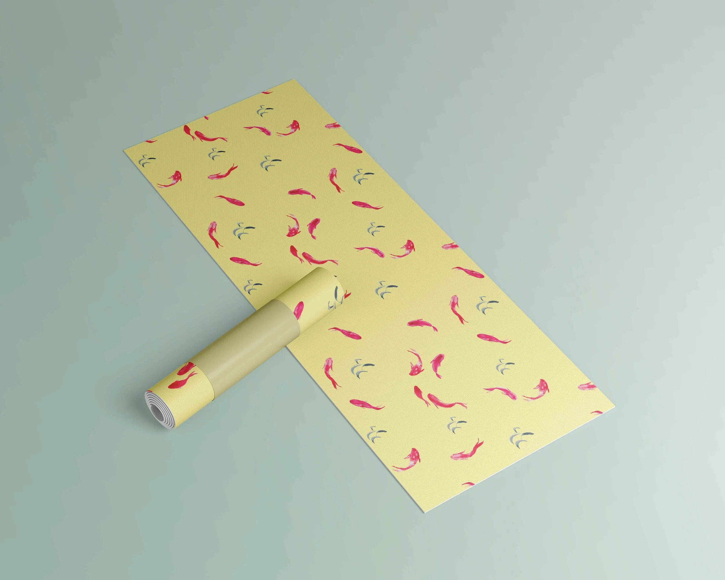 Koi Pond repeat pattern Yoga Mat Mockup.jpg