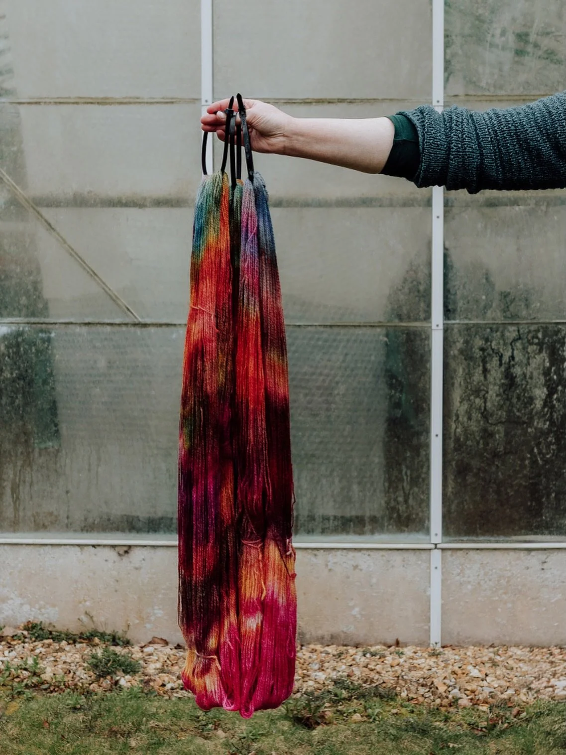 A recent morning spent capturing the process of hand dying yarn for @bluebellyarns 💚💛💜💙 

Can&rsquo;t wait to share the full story soon! 

#creativebranding
#artisanmakers
#handdyingyarn 
#independantbusinesses