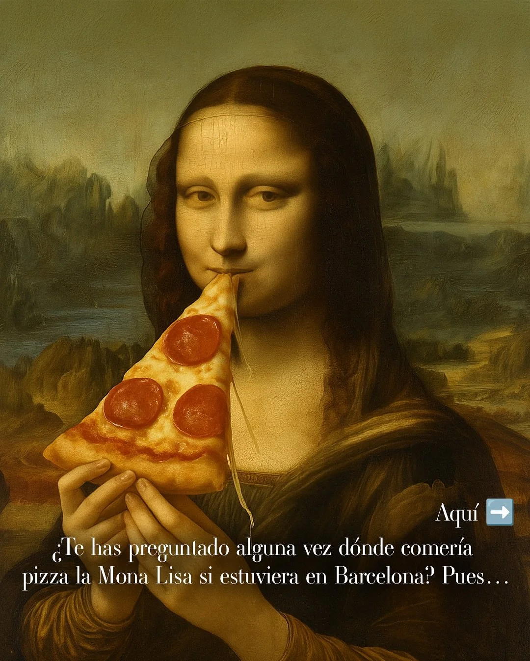 🇪🇸🍕🎨 ¿Te preguntas dónde comería pizza la Mona Lisa si estuviera en Barcelona?
Spoiler: no es en el Louvre.
En CiaoCiao, el arte se sirve en plato – con mozzarella derretida y mucho amore.
🇬🇧🍕🎨 Ever wondered where