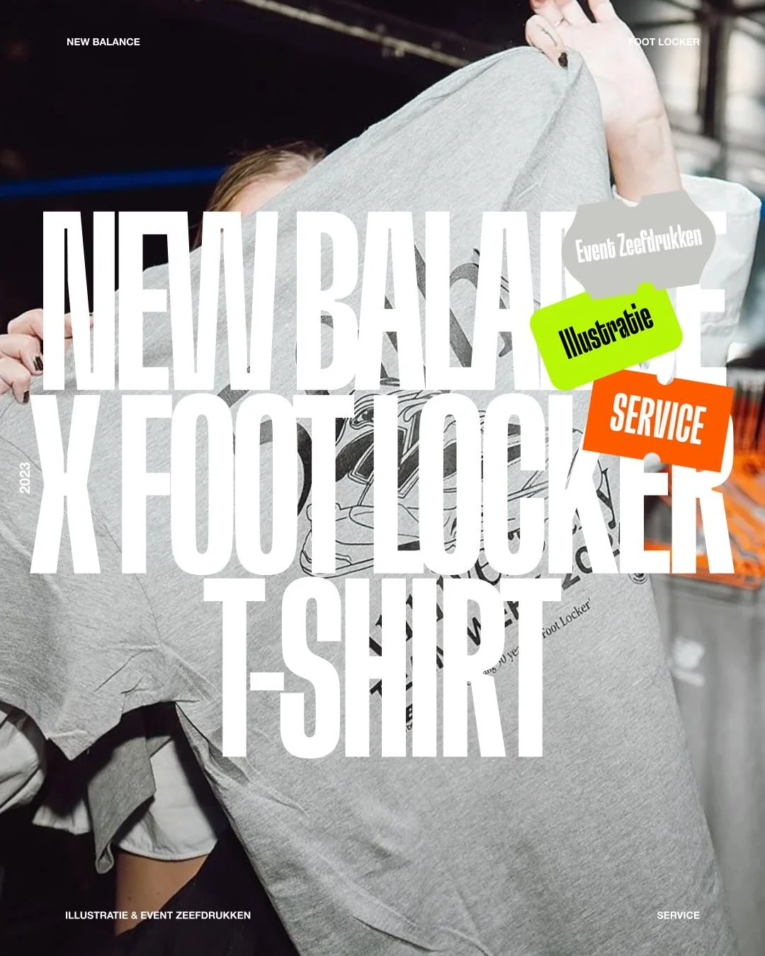 🐆 Throwback: FOOT LOCKER x NEW BALANCE 🐆
-
Team Week 2024: 50 jaar Foot Locker, gevierd samen met New Balance. Voor het Europese team ontwierpen we T-shirts &eacute;n een live zeefdruk-activatie die het geen feestje met merch, maar een echte releas