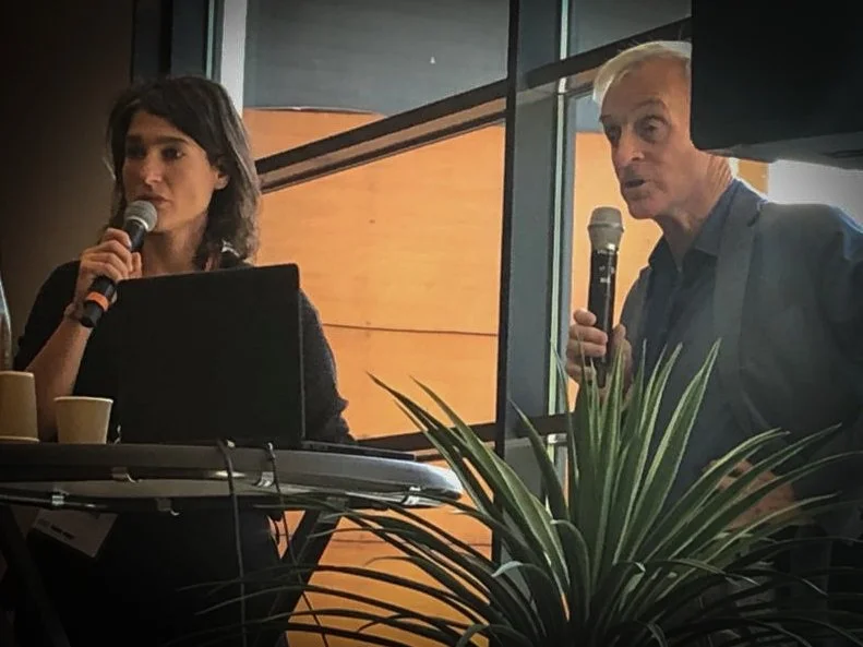 Jean Jouzel et journaliste modérateur spécialisé environnement