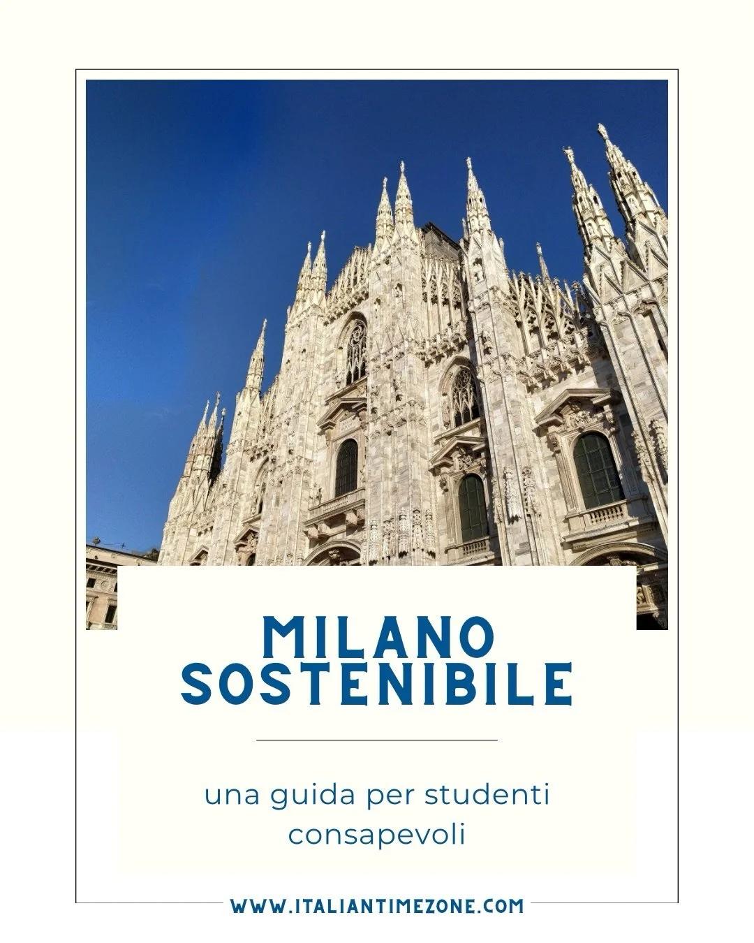🤍 Le Olimpiadi Milano-Cortina si avvicinano ed &egrave; importante vivere la citt&agrave; in modo consapevole e sostenibile! 👇

Scarica la tua guida gratuita, commenta MILANO! 

#milano #sostenibile #italia #freebie #italiano