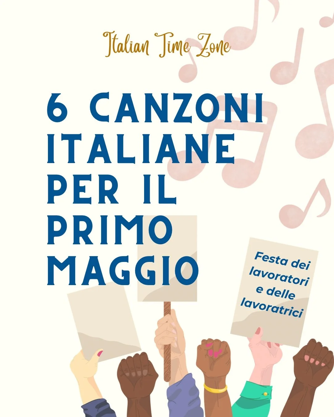 🎵 Conosci altre canzoni per il primo maggio?! Qual &egrave; la tua preferita? 👇💬

Visto che a Roma c&rsquo;&egrave; sempre il &ldquo;Concertone&rdquo; del Primo Maggio, oggi vediamo 6 canzoni italiani per il primo maggio! 

👉 Nel podcast ti consi