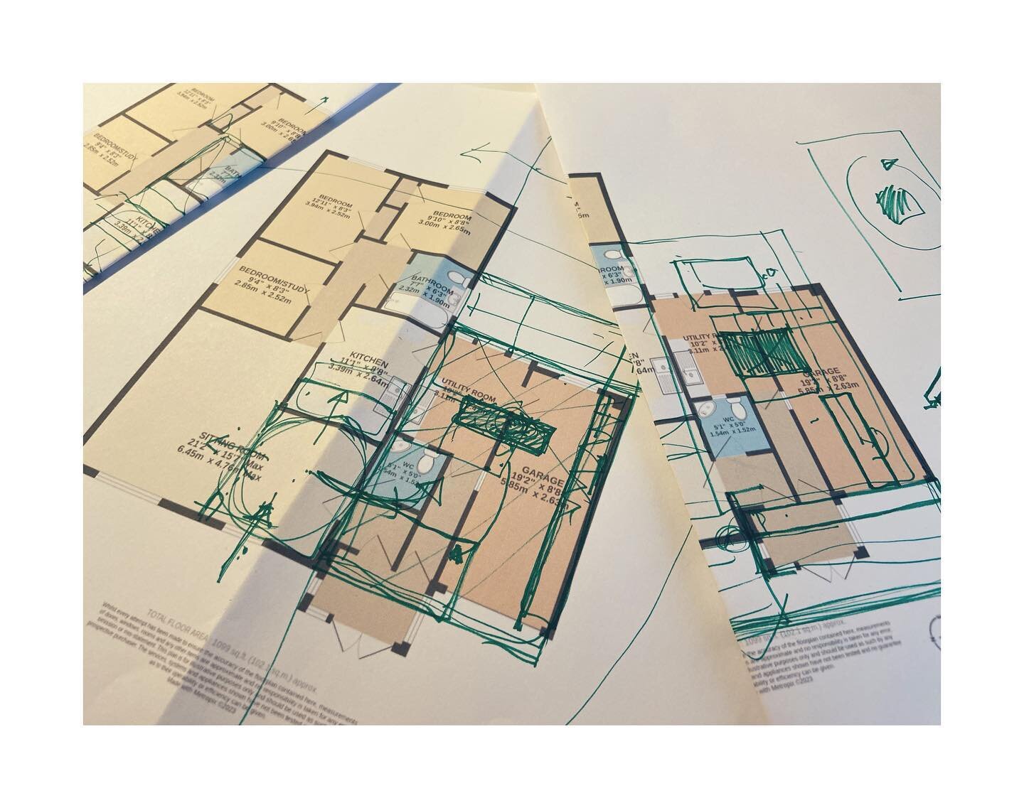 It&rsquo;s great to meet enthusiastic clients and discuss plans prior to any appointment. We spent this morning running through options and exploring ideas for a large extension and reconfiguration of an existing dwelling in Shropshire. 

#sketch #sk