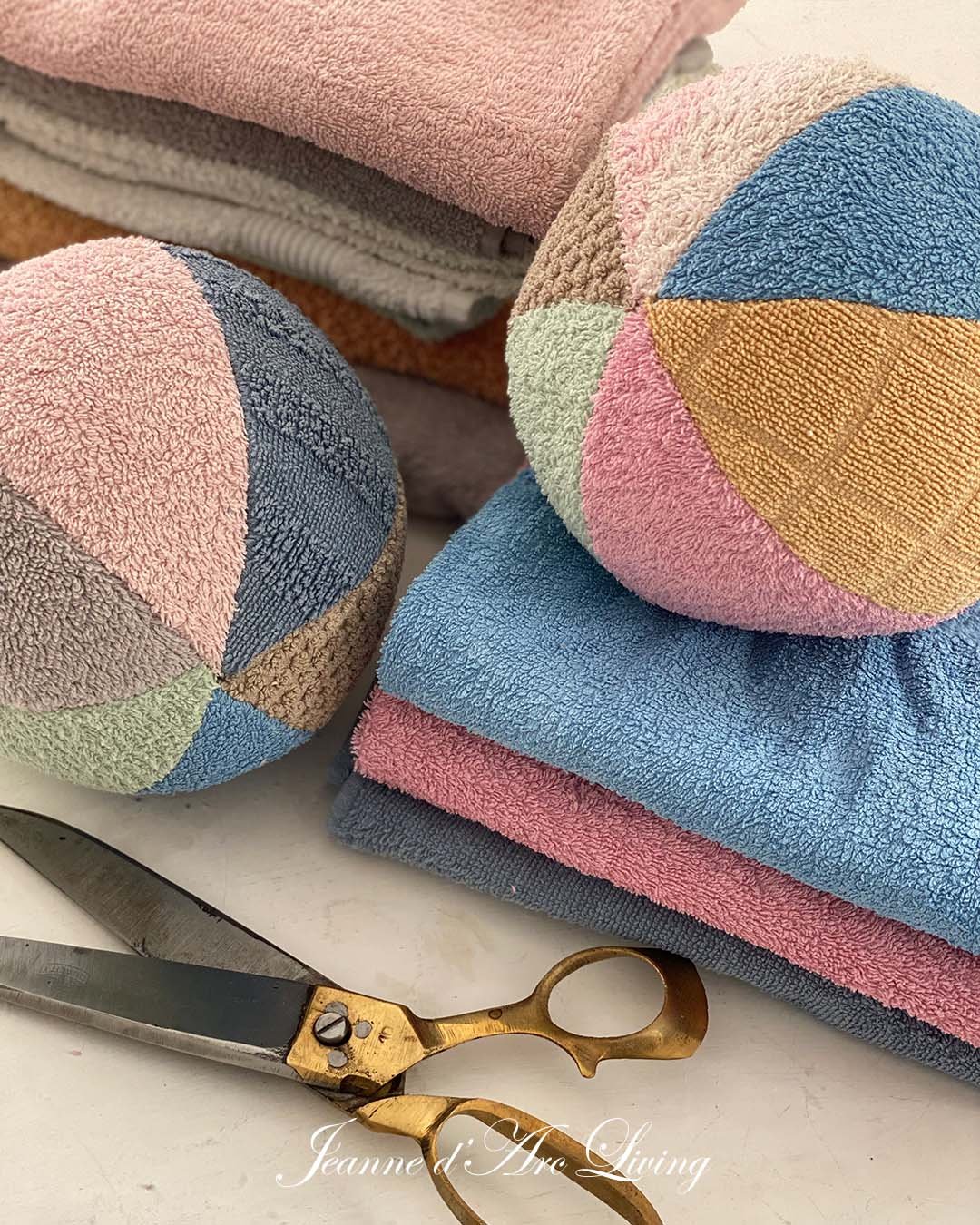 Bløde bolde af gamle håndklæder