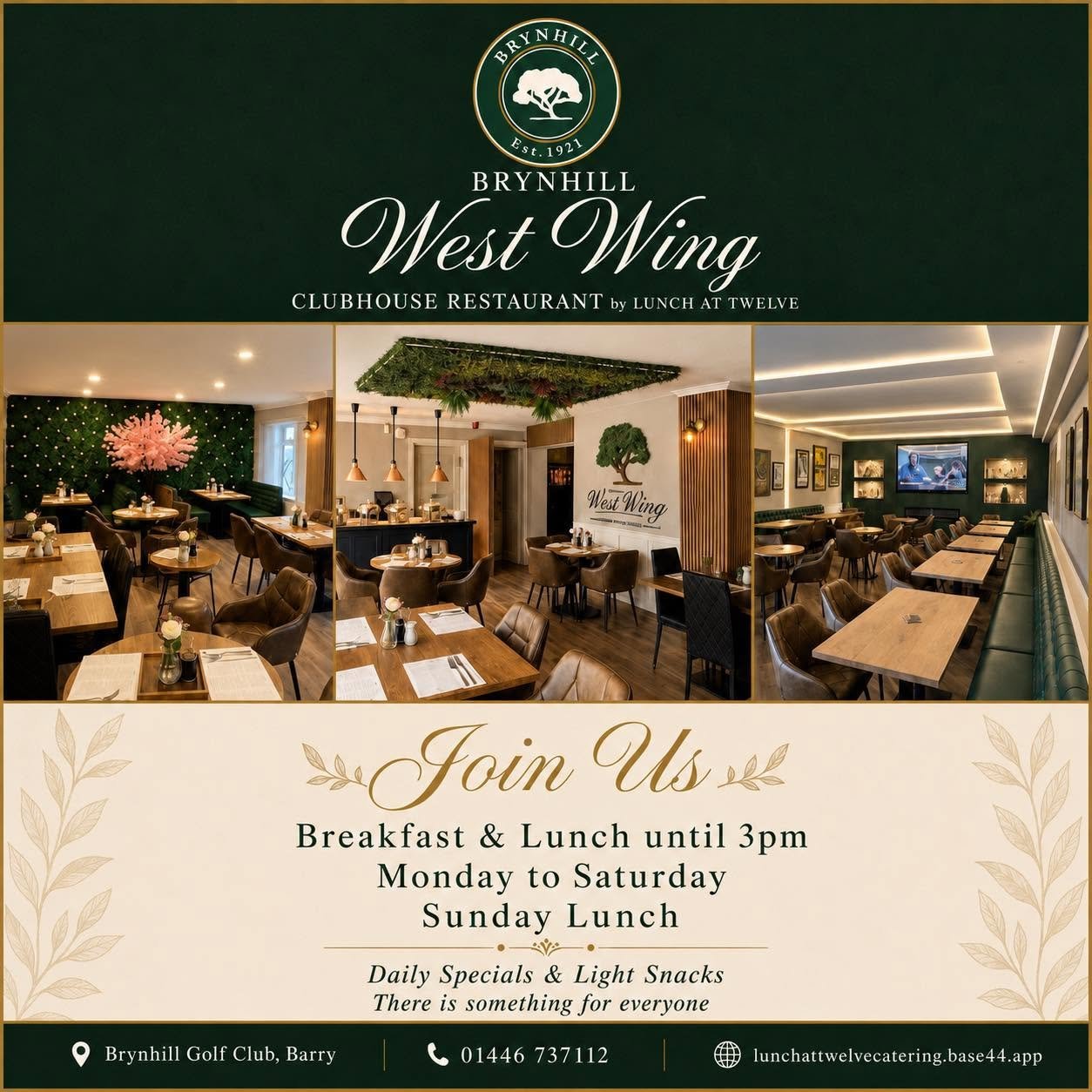 Why Brynhill Golf Club Members Enjoy More Than Just Great Golf – Award-Winning Food by Lunch At Twelve