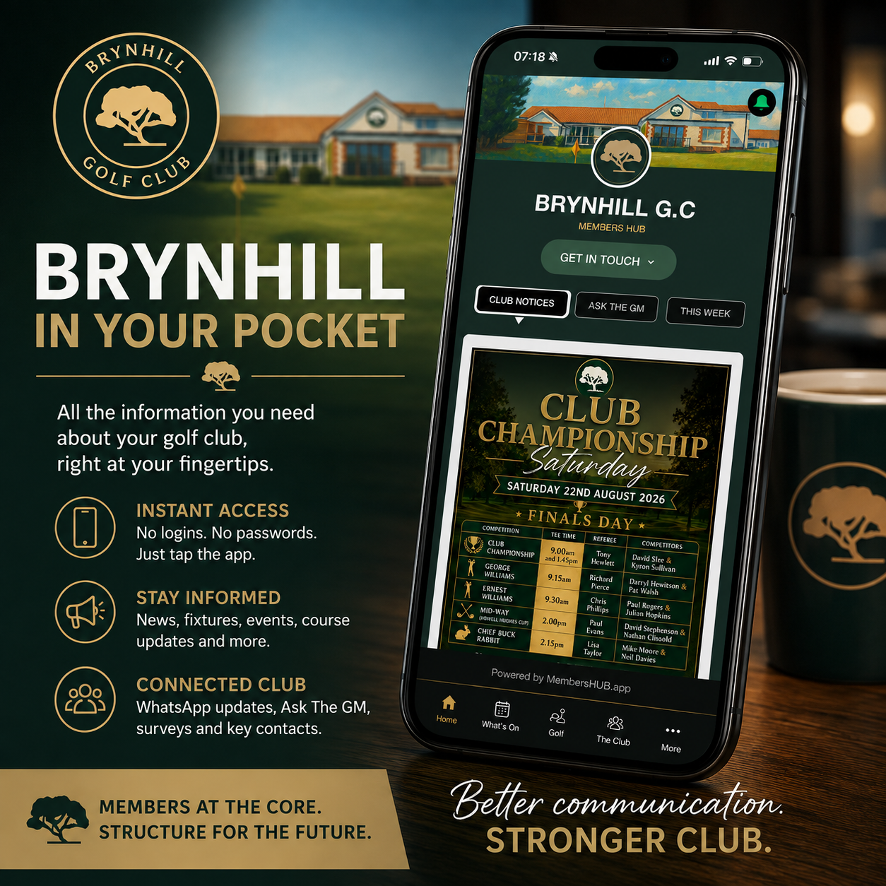 Information in Your Pocket: How Brynhill is Changing the Way a Golf Club Communicates With Its Members