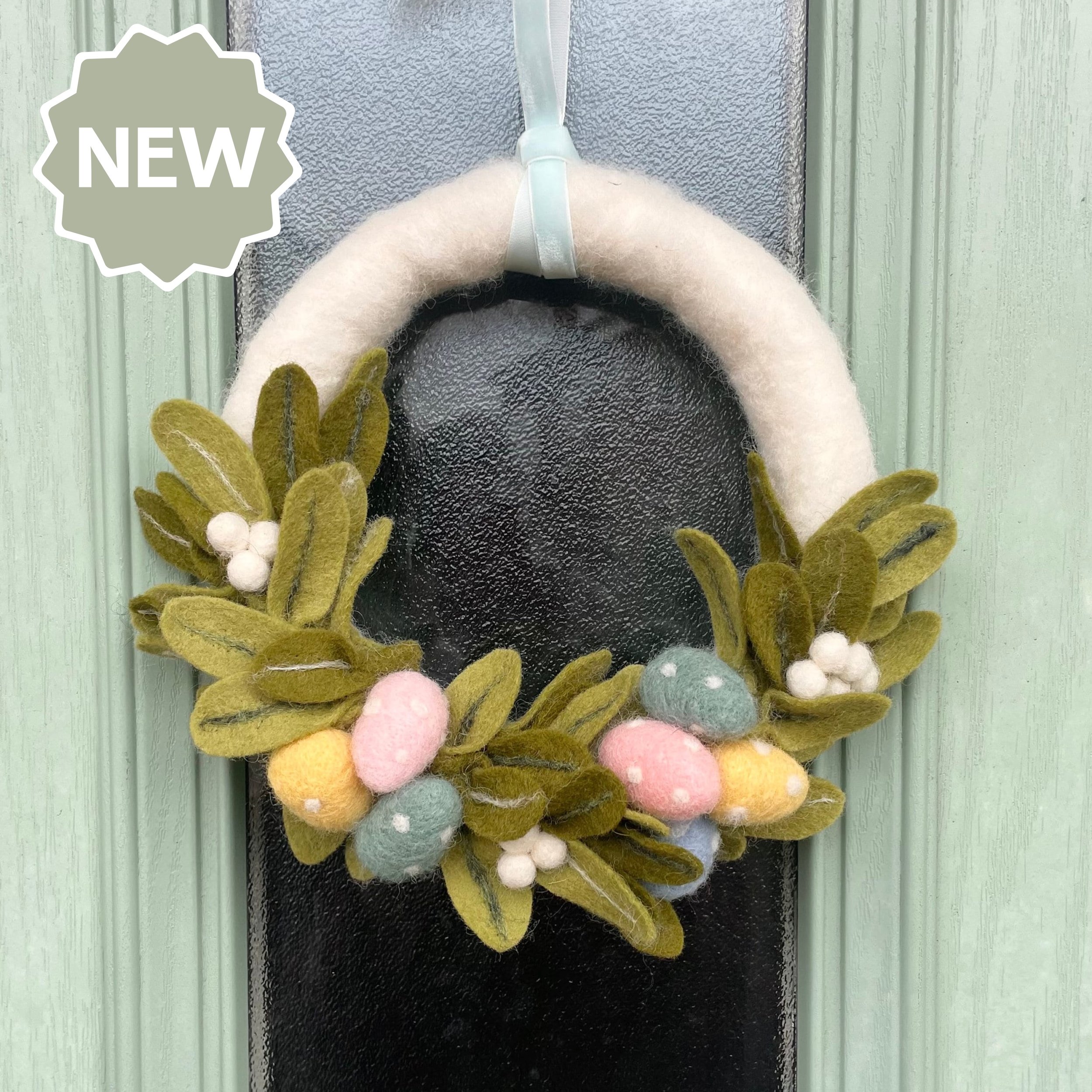 Bespoke Easter felt wreath