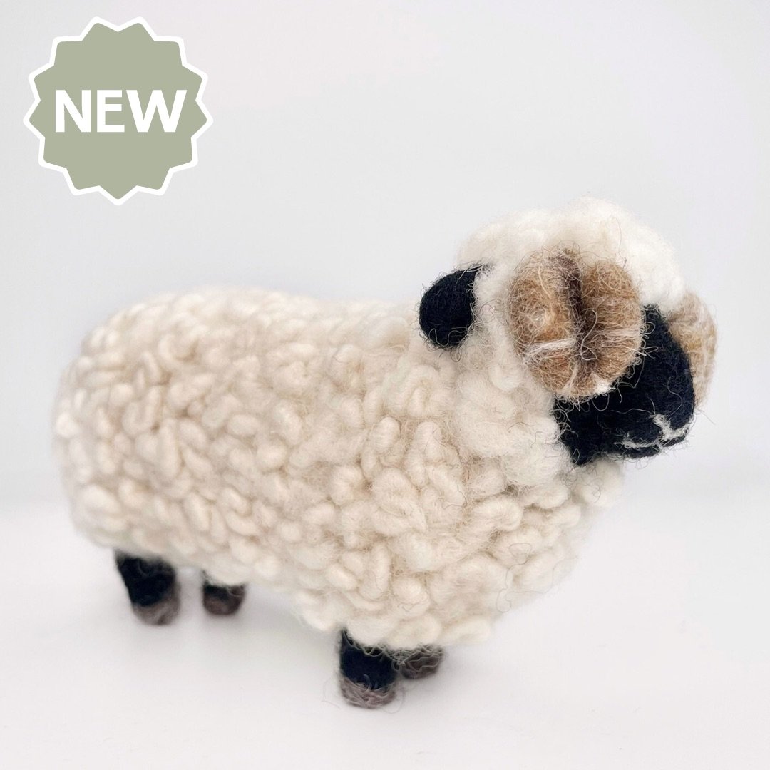 Needle felt Ram sculpture