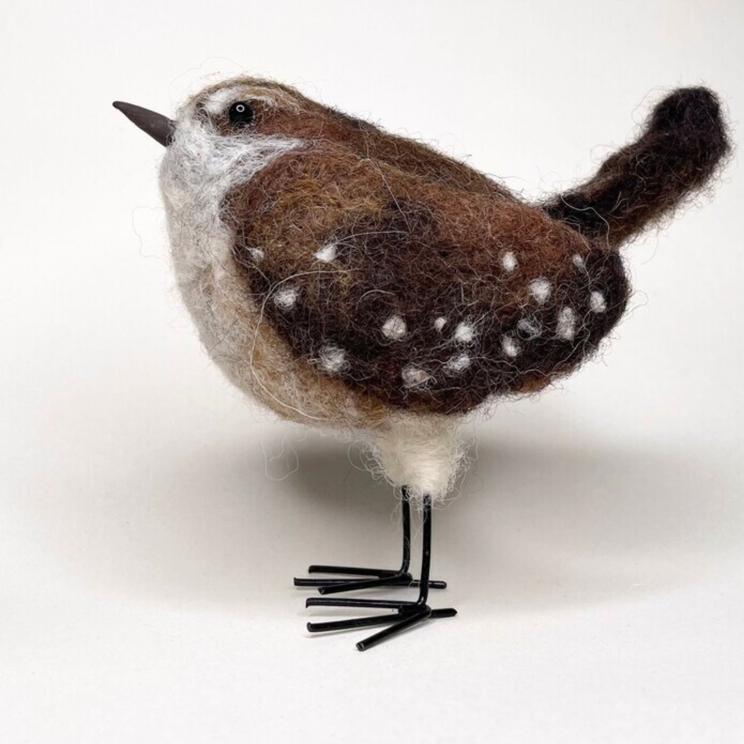 Wren Needle Felt Sculpture