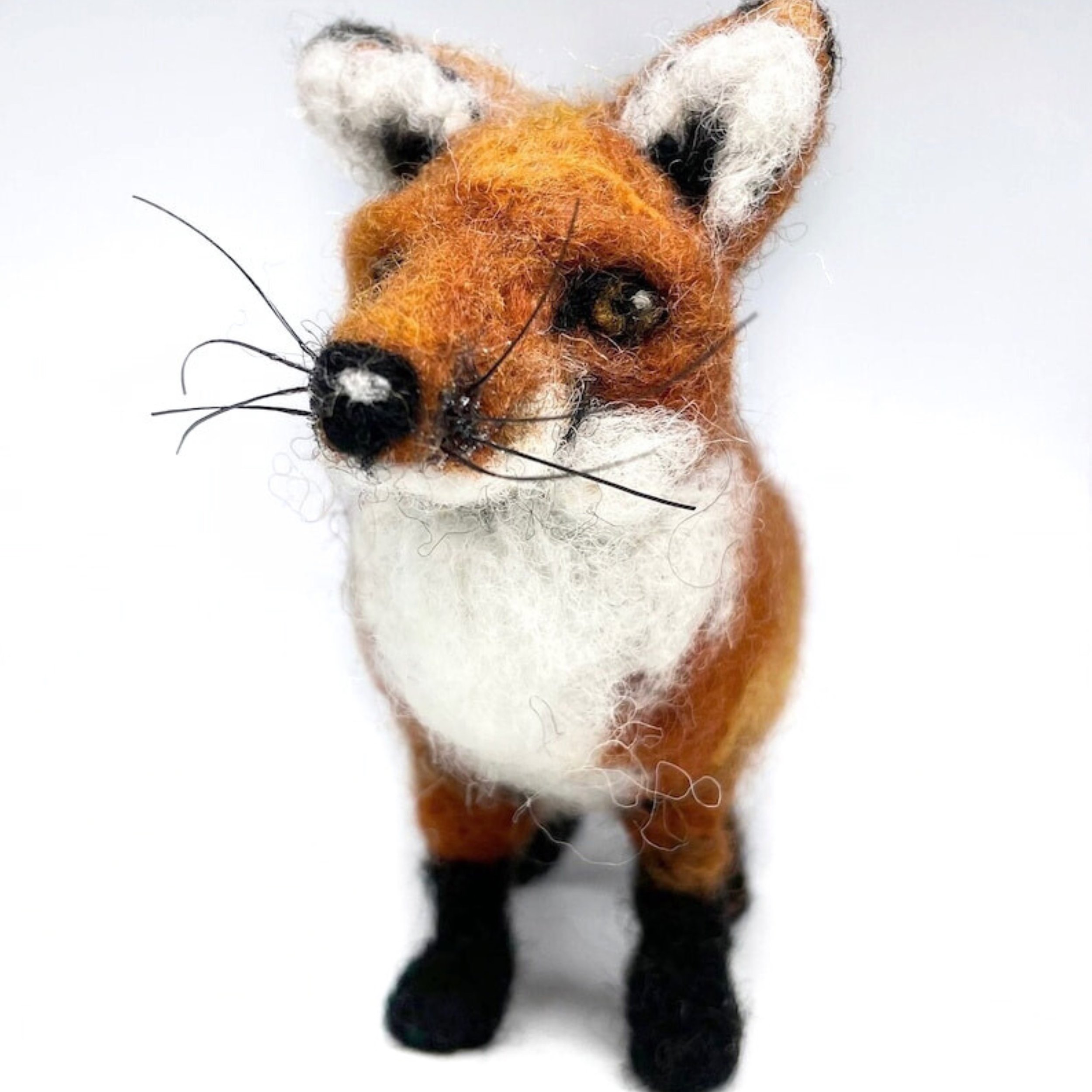 Fox Needle Felt Sculpture