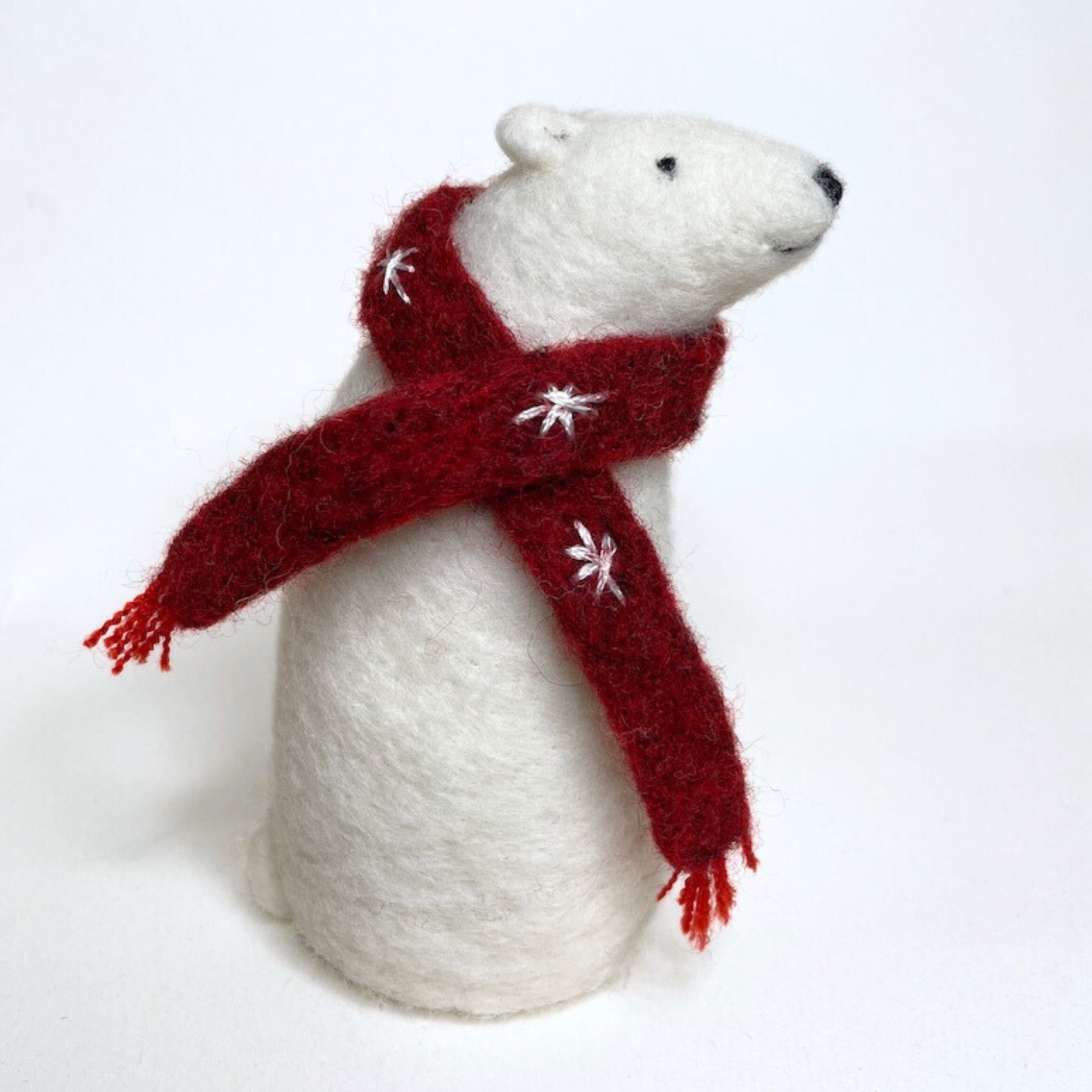 Needle Felt Polar Bear