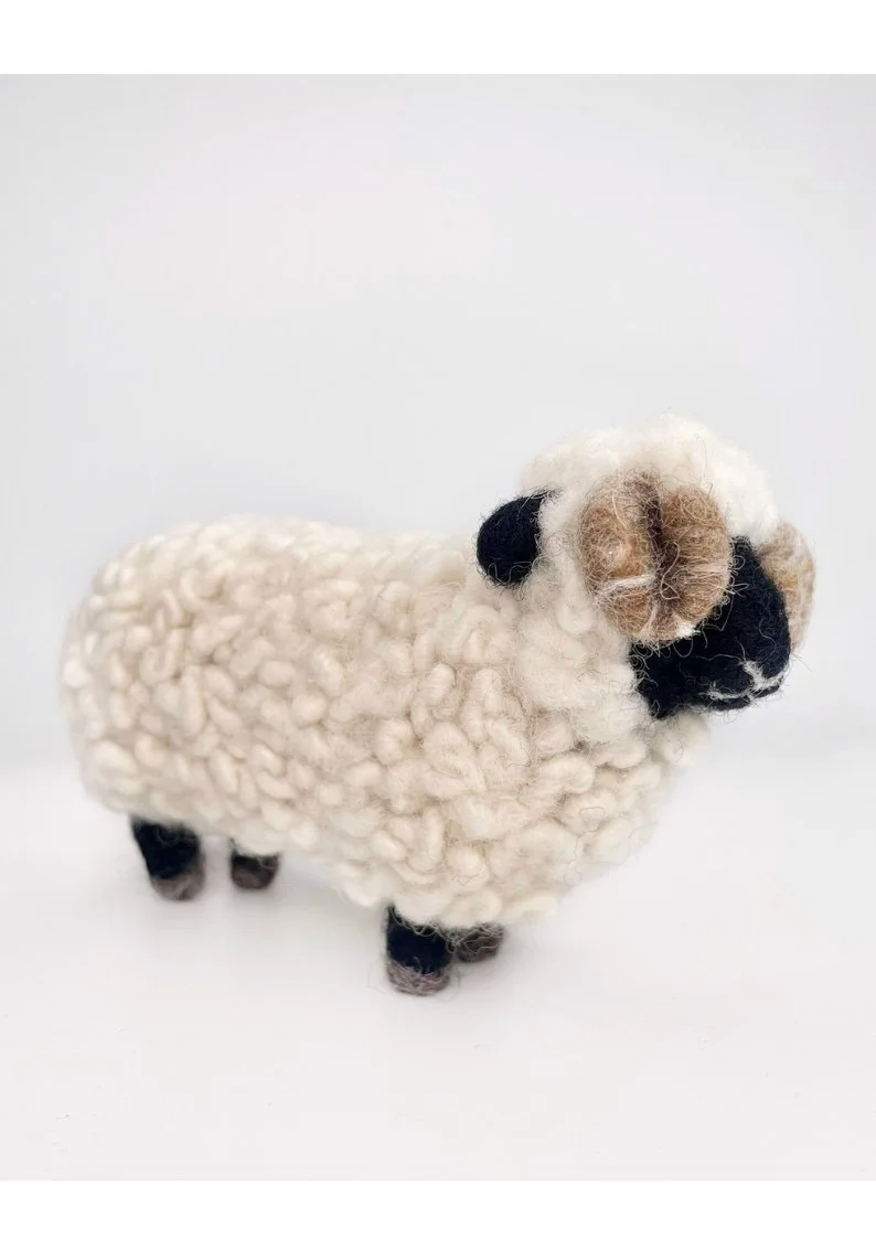 Needle felt Ram sculpture